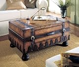IMAGE OF Butler Specialty Heritage Rectangular Wood Trunk Cocktail Table