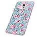 Note 4 Case, Style4U Galaxy Note 4 Flower Design Slim Fit Hybrid Armor Case for Samsung Galaxy Note 4 with 1 Stylus and 1 HD Clear Screen Protector [ Flower Pink]