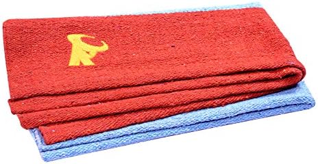 PetsUp Premium Cotton Horse Saddle Blanket Seat Covers or Saddle Pads for Horse (Standard, Blue)