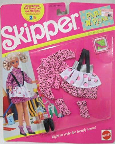 Mattel Skipper Party 'N Play Fashions "Pink Sweater & Skirt"