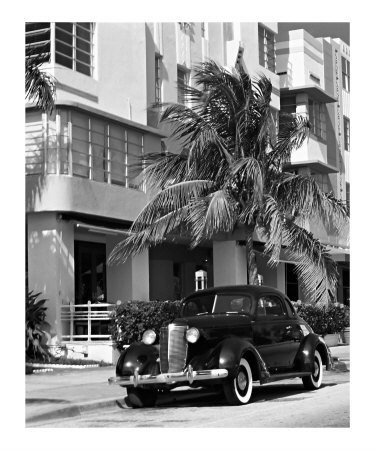South Beach Art Deco, Miami, Florida Photographic Poster Print by George Oze, 20x24