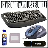 Easy Touch ET-890 Multimedia Keyboard With 9-BUTTON Optical Mouse and PC Accessory Outfit - Easy Touch AEATET890K1