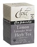 Choice Organic Lemon Lavender Mint, 16-Count Box (Pack of 6)