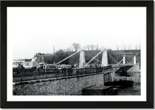 Framed Art Poster 20x30, Trolley Bridge, Philadelphia, PA