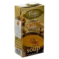 Pacific Natural Foods Soup, Cashew Carrot Ginger, 16-Ounce Pouches (Pack of 12)