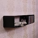 XXL LOUNGE DESIGN CD REGAL CUBE 70 retro style dvd rack schwarz