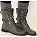 Womens Lace up Ankle Military Worker Boots Size 3-8