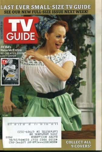 TV Guide October 9, 2005 Reba McEntire, Last Digest-Size Issue