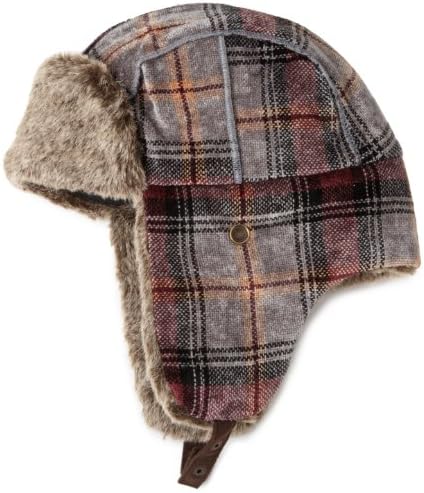 Woolrich Women's Plaid Aviator Faux Fur Earlaps
