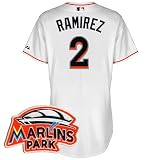 Miami Marlins Authentic 2012 Hanley Ramirez Home Cool Base Jersey w/Inaugural Season Commemorative Patch