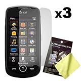 Three LCD Screen Guards / Protectors for Samsung Solstice II / SGH-A817