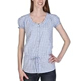 Converse® One Star® Womens Pleated Checked Top - Blue