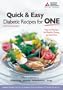 Quick & Easy Diabetic Recipes for One
