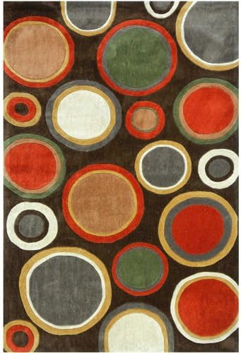 Jaipur Rugs Inc Hand Tufted, Orbit Tobacco/Tobacco, 5 by 7.6 Feet