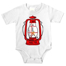 Baby clothes with Red Hurricane Lamp