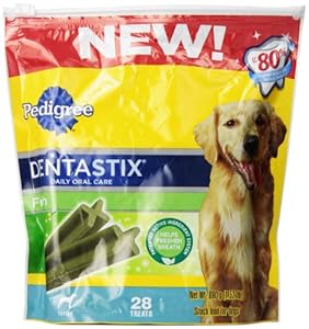 Pedigree Dentastix Fresh Oral Care Treats for Dogs, Large, 1.52-Pound