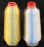 New ThreadNanny Gold & Silver Metallic Machine Embroidery Threads - 10000 yards