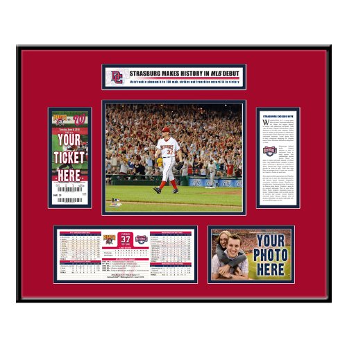 MLB Washington Nationals Deluxe Ticket Frame - Stephen Strasburg Debut Game