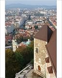 Photographic Prints of Aerial view of Ljubljana, Slovenia from Mary Evans