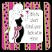 CR Gibson 3-Ply Paper Cocktail Napkins, Package of 20, Drink Your Best Wine First