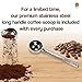 Pour Over Coffee Dripper - Premium Food Grade Stainless Steel Filter - Cafe Style Coffee Maker - Free Weighted Scoop - Paperless Reusable 1-4 Cup Cone Design