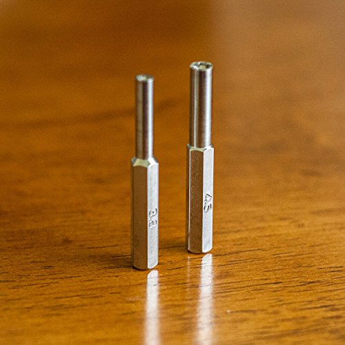 Steel Set of 3.8mm & 4.5mm Screwdriver Security Game Bits for Nintendo NES, SNES, N64, GameBoy, and GameCube
