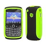 Premium - Blackberry 8520/ 8530/ Curve Rubberized Hybrid Case Lime Green TP ....