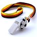 Relaxdays Trillerpfeife Fußball mit Halsband Deutschland