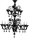 Treviso Contemporary Black 12 Light Two Tier Murano Glass Chandelier