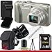 Panasonic Lumix DMC-ZS25 Digital Camera (Silver) 8GB Package