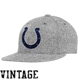 NFL Men's Indianapolis Colts Classics Flat Visor Flex Hat - Tw93Z (Grey  , Small/Medium)