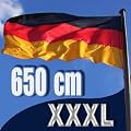 Alu Fahnenmast 6,50m - inkl. Deutschlandfahne