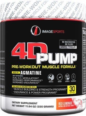 Image Sports 4D PUMP 30 Servings - Red Lemonade by Image Sports