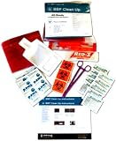 Elmridge Protection Products 121-ARBBP All-Ready First Aid System Blood Borne Pathogens Clean-Up Pack with Instruction Card, Light Blue