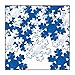 Fanci-Fetti Snowflakes (blue & silver) Party Accessory  (1 count) (1 Oz/Pkg)