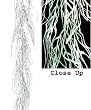 6' Ice Palace Snowy Green Weeping Grass Glittered Christmas Garland - Unlit