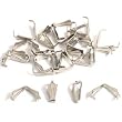 24 Bails Rhodium Connectors Jewelry Necklace Chain Part