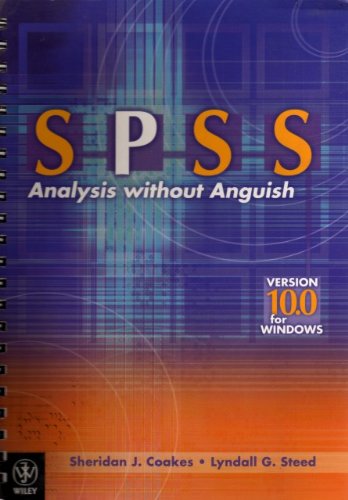 Cover image : SPSS Analysis without Anguish: Version 10.0 for Windows