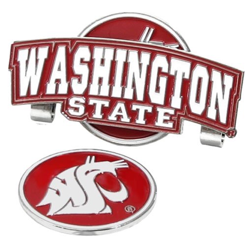 Washington State Cougars Ncaa Hat Clip W/ Golf Ball Marker
