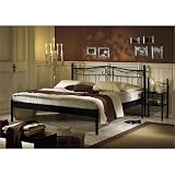 Metallbett Diana Schwarz - versch. Gr��en - Gestell Metall - Farbe Schwarz - Gr��e 180x200