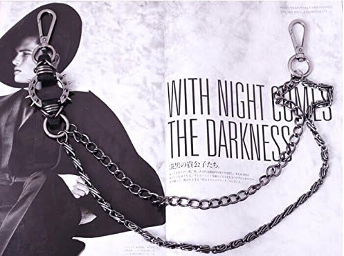 Hiphop Fashion Jeans Chain Punk Barbed Nail Alloy Metal Fashion Wallet Jeans Chains