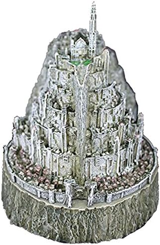 Minas Tirith Statue - 8" Minas Tirith Ornament Handmade Minas Tirith Model Polystone Sculpture Lord of the Rings Figurines