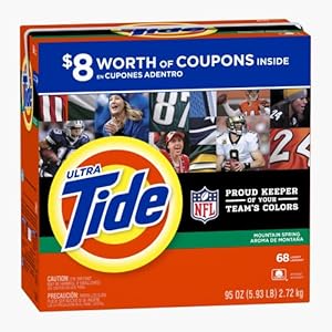 Tide Ultra Mountain Spring Scent Powder Laundry Detergent 68 Loads 95 Oz