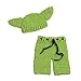 CX-Queen Newborn Infant Baby Photography Prop Crochet Star WarsYoda Hat Pants