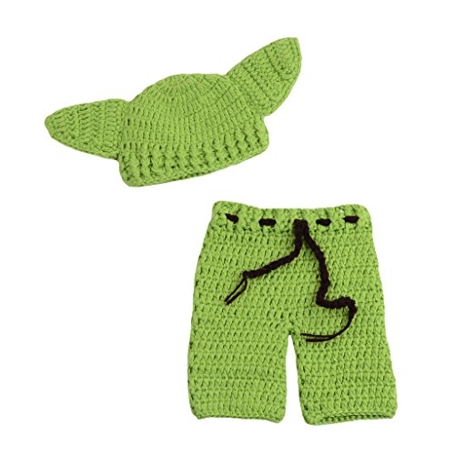 CX-Queen Newborn Infant Baby Photography Prop Crochet Knit Boy Girl Hat Pants Set
