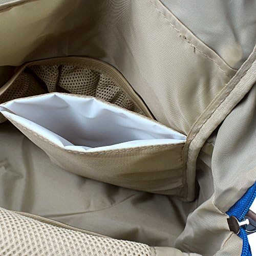 Nylon Taslon Diaper Tote Bag Travel Backpack Babysitter Assistant Orange