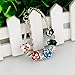 Long Way Women Silver Plated Snake Chain Black Green Blue Red White Glass Bead DIY Heart Charm Bracelet