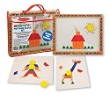 Melissa & Doug Deluxe Wooden Magnetic Pattern Blocks Set