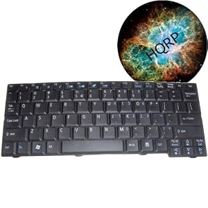 HQRP Replacement Keyboard for Acer Aspire One ZG5 Netbook / Subnotebook plus HQRP Mousepad