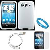 Clear Rubberized Soft Silicone Skin Cover Case for AT&T Wireless New HTC In ....